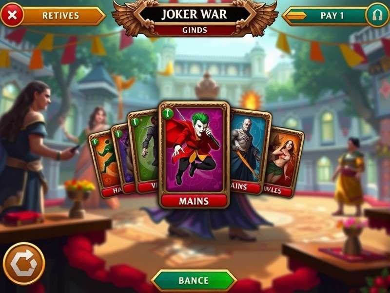Joker War Dominion card collection interface